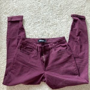 Maroon jeggings